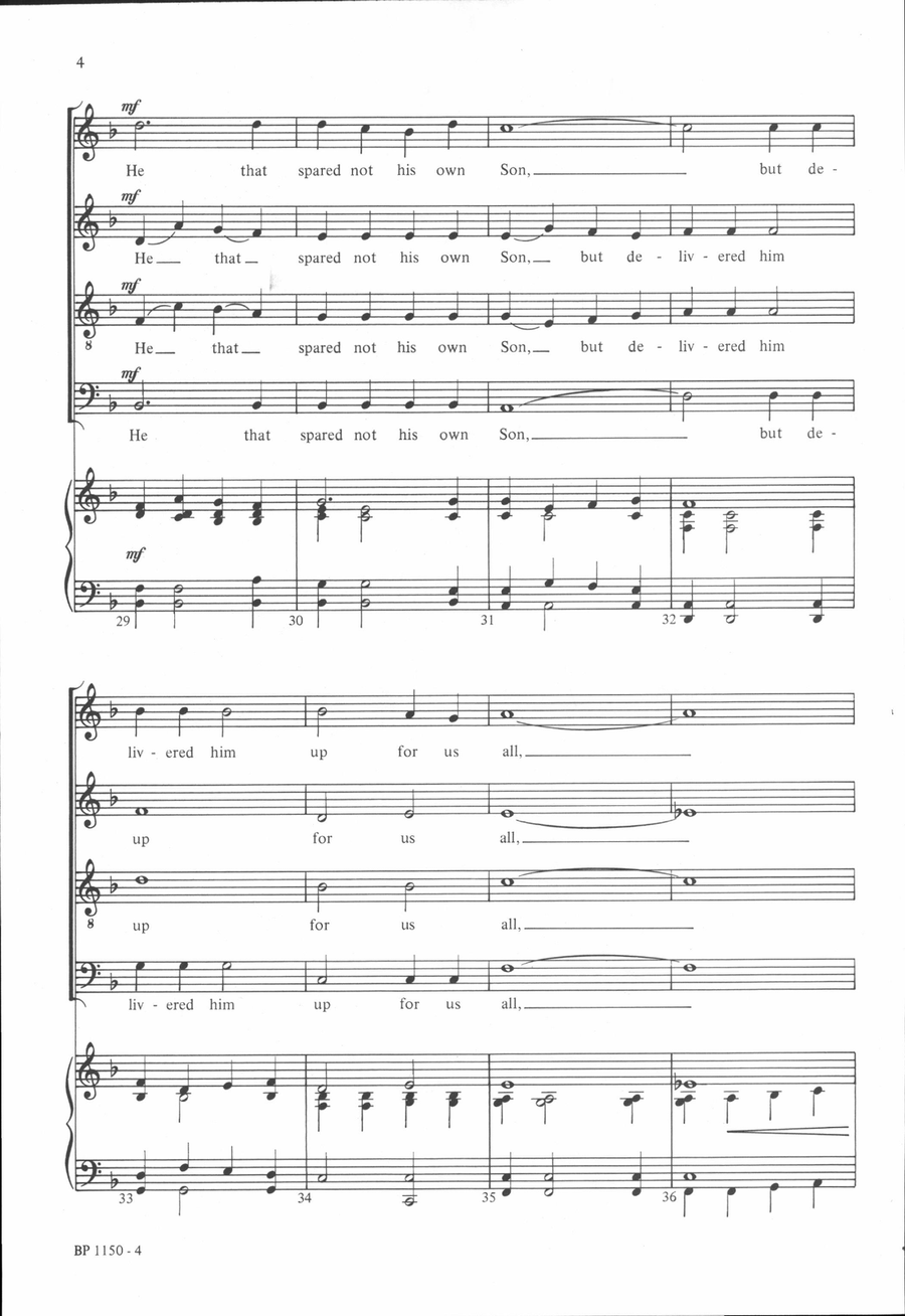 Song of the Apostle 4-Part scores gallery preview page 4