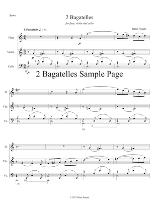 2 Bagatelles for Flute, Violin, and Cello