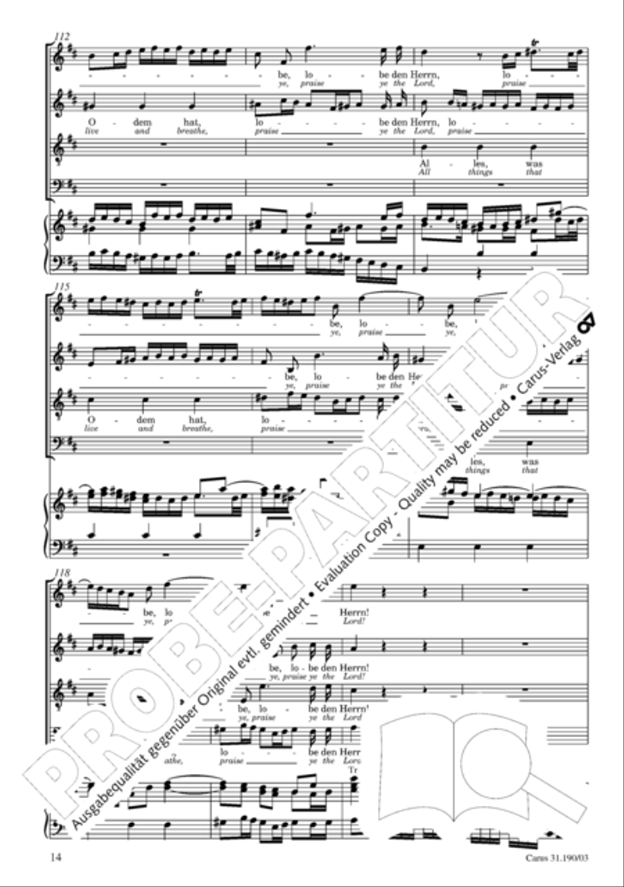 Sing to the Lord a new song (Singet dem Herrn ein neues Lied) ATB scores gallery preview page 15