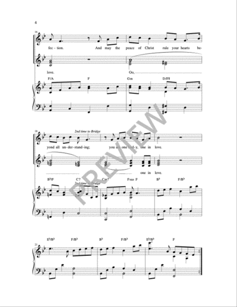 One In Love Unison Choir scores gallery preview page 5