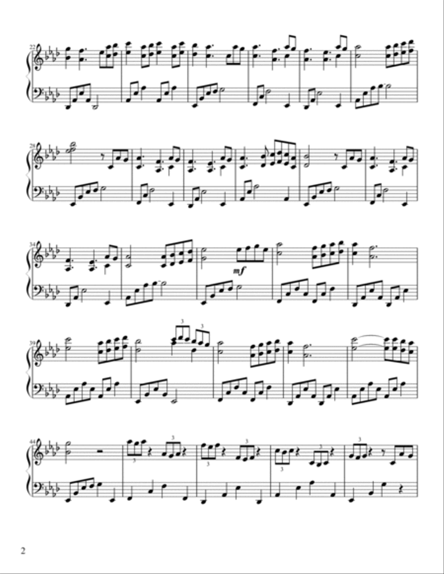 Winter Shore Piano Solo scores gallery preview page 2