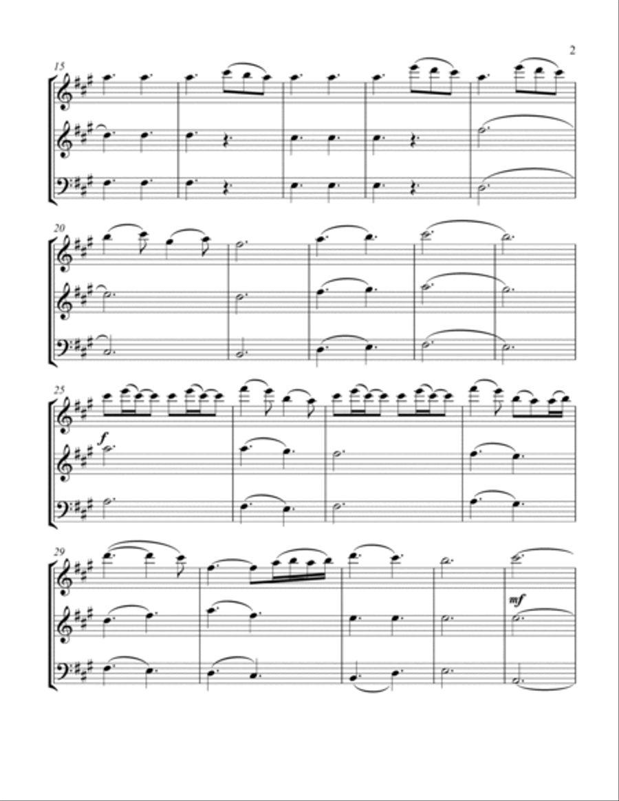 A Thousand Years Woodwind Trio scores gallery preview page 3