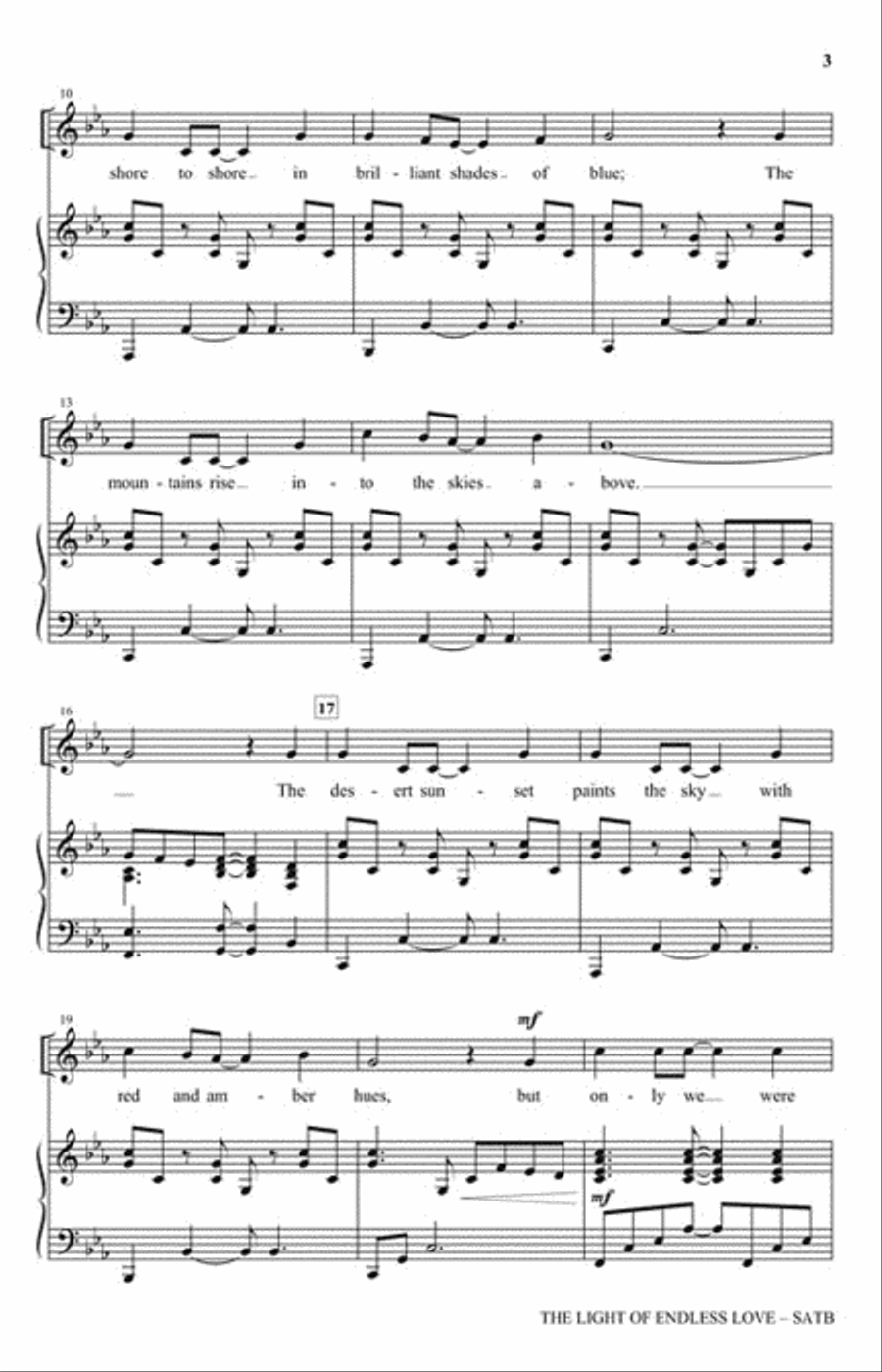 The Light of Endless Love 4-Part scores gallery preview page 3