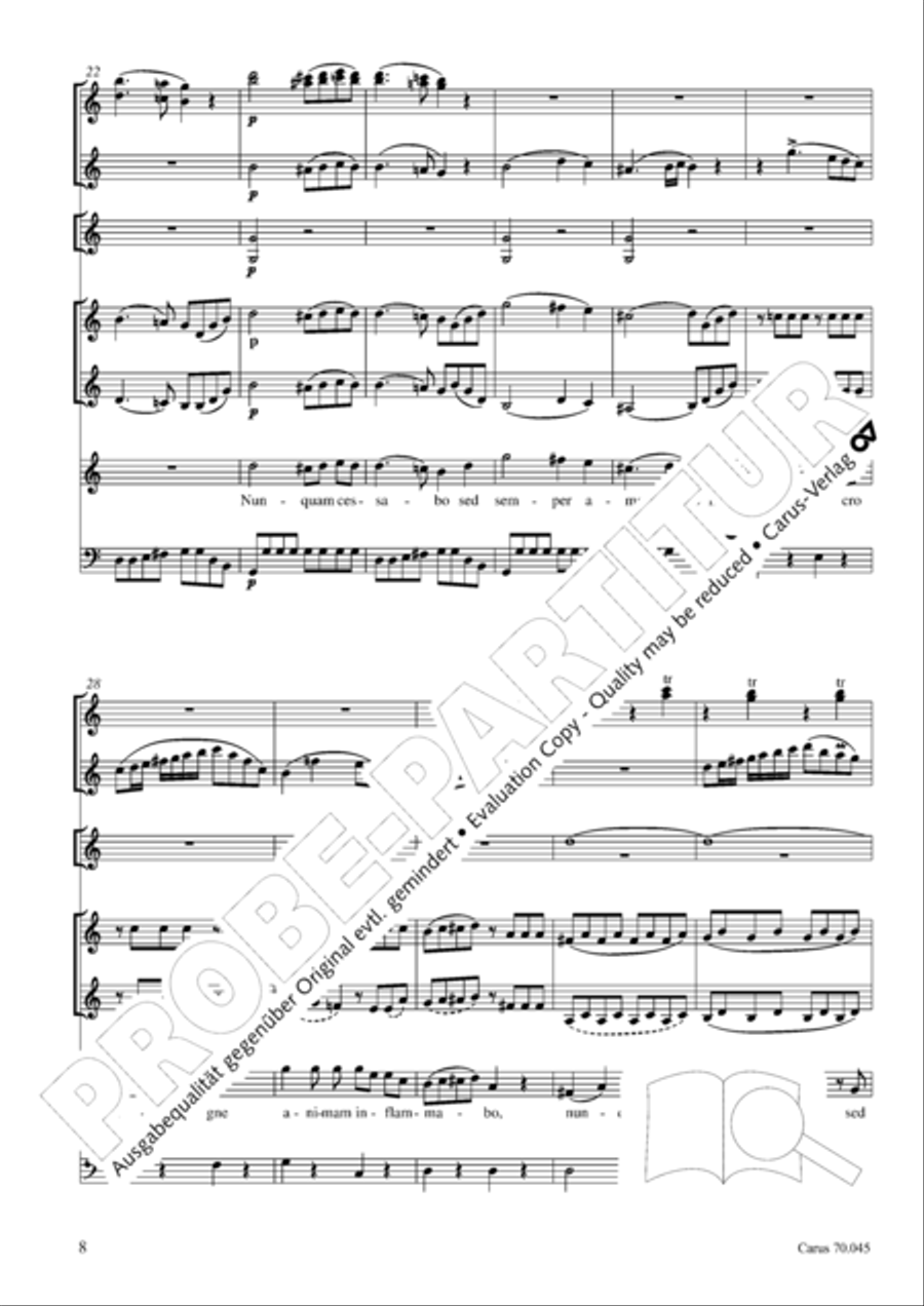 Totus in corde langueo Flute scores gallery preview page 9
