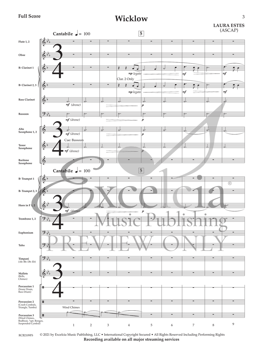 Wicklow (Score) Concert Band scores gallery preview page 4