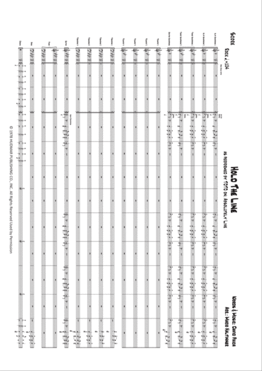 Hold The Line Jazz Ensemble scores gallery preview page 2