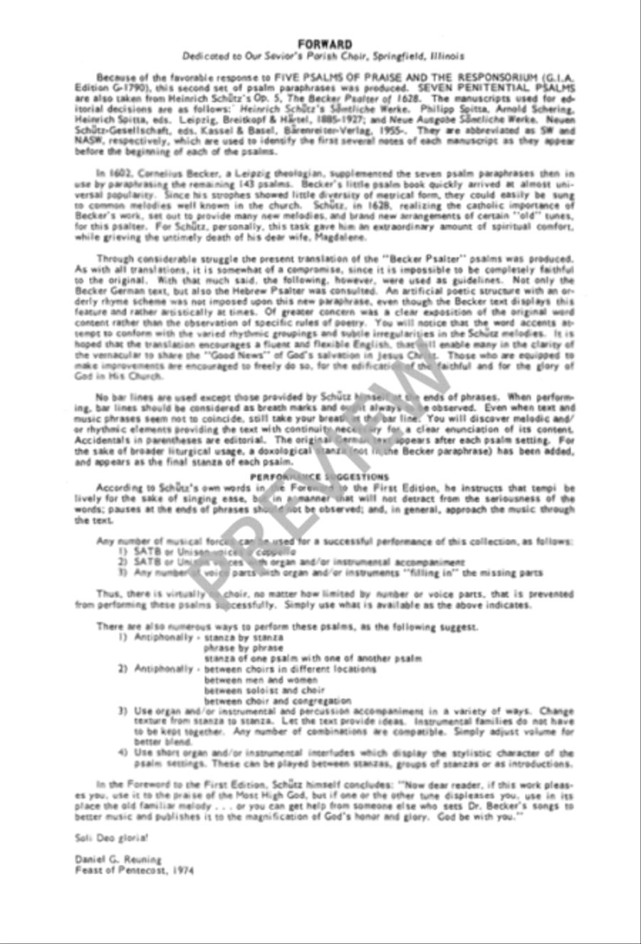 Seven Penitential Psalms from the 