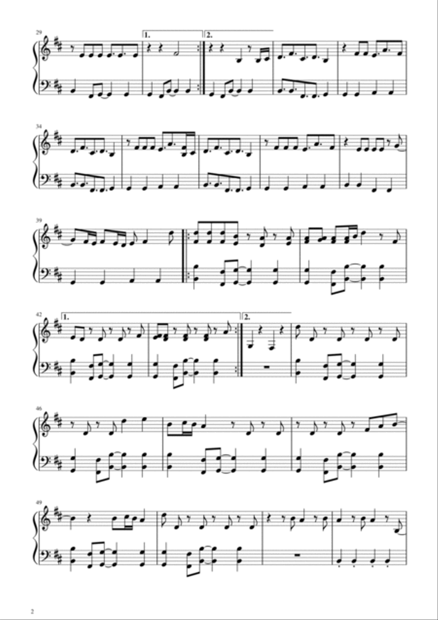 Rain On Me Rain On Me Easy Piano scores gallery preview page 2