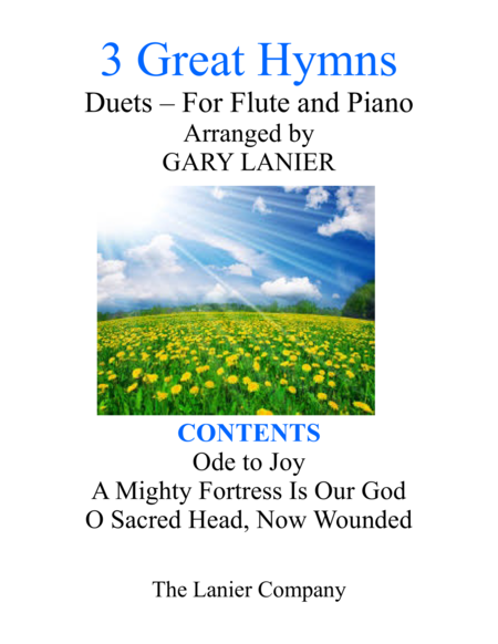 Gary Lanier: 3 GREAT HYMNS (Duets for Flute & Piano) image number null