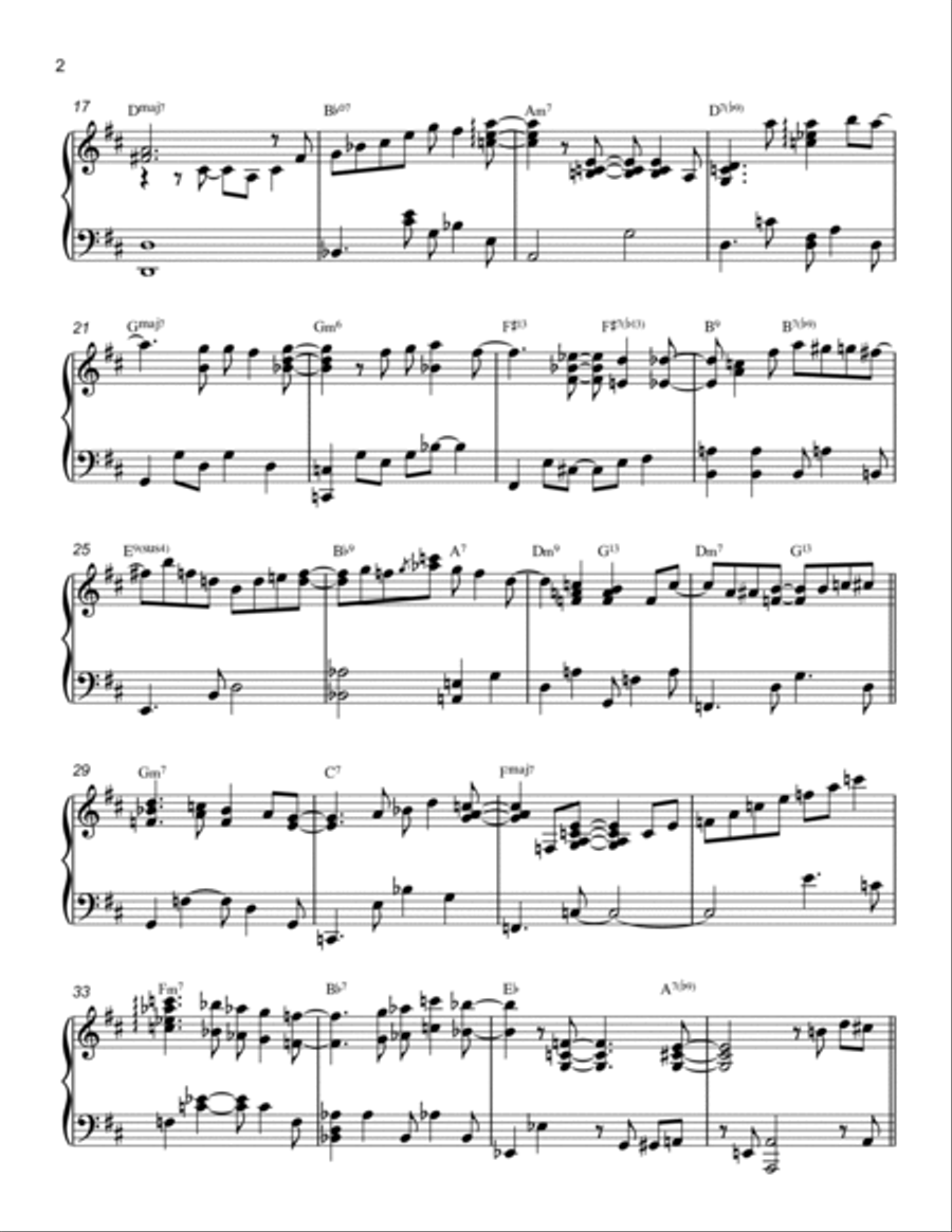 Wave Piano Solo scores gallery preview page 2