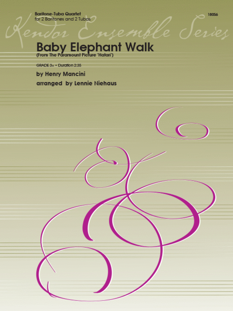 Baby Elephant Walk (From The Paramount Picture 'Hatari') Brass Quartet scores gallery preview page 1