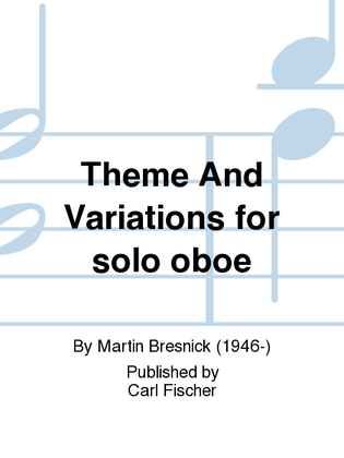 Book cover for Theme And Variations