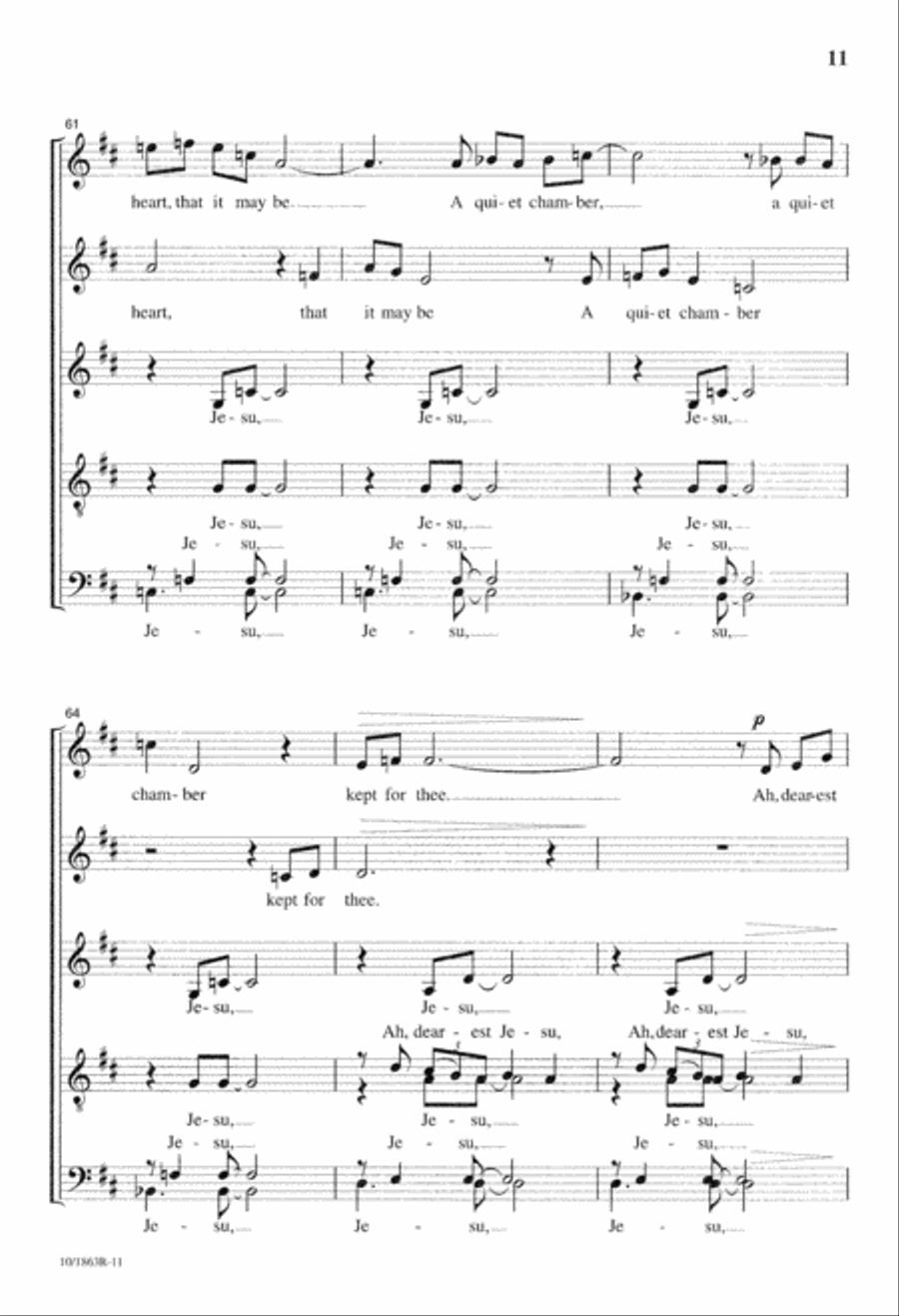 Ah, Dearest Jesu Holy Child Divisi scores gallery preview page 11