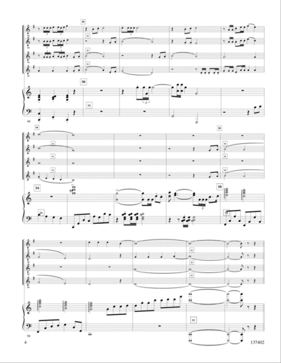 Hallelujah! What A Saviour French Horn Quartet scores gallery preview page 4