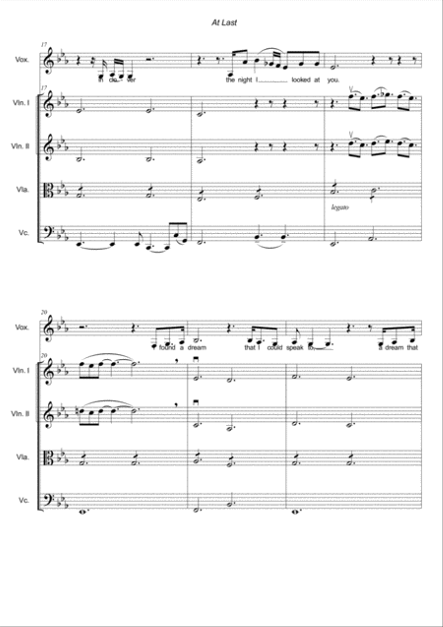 At Last String Quartet scores gallery preview page 6