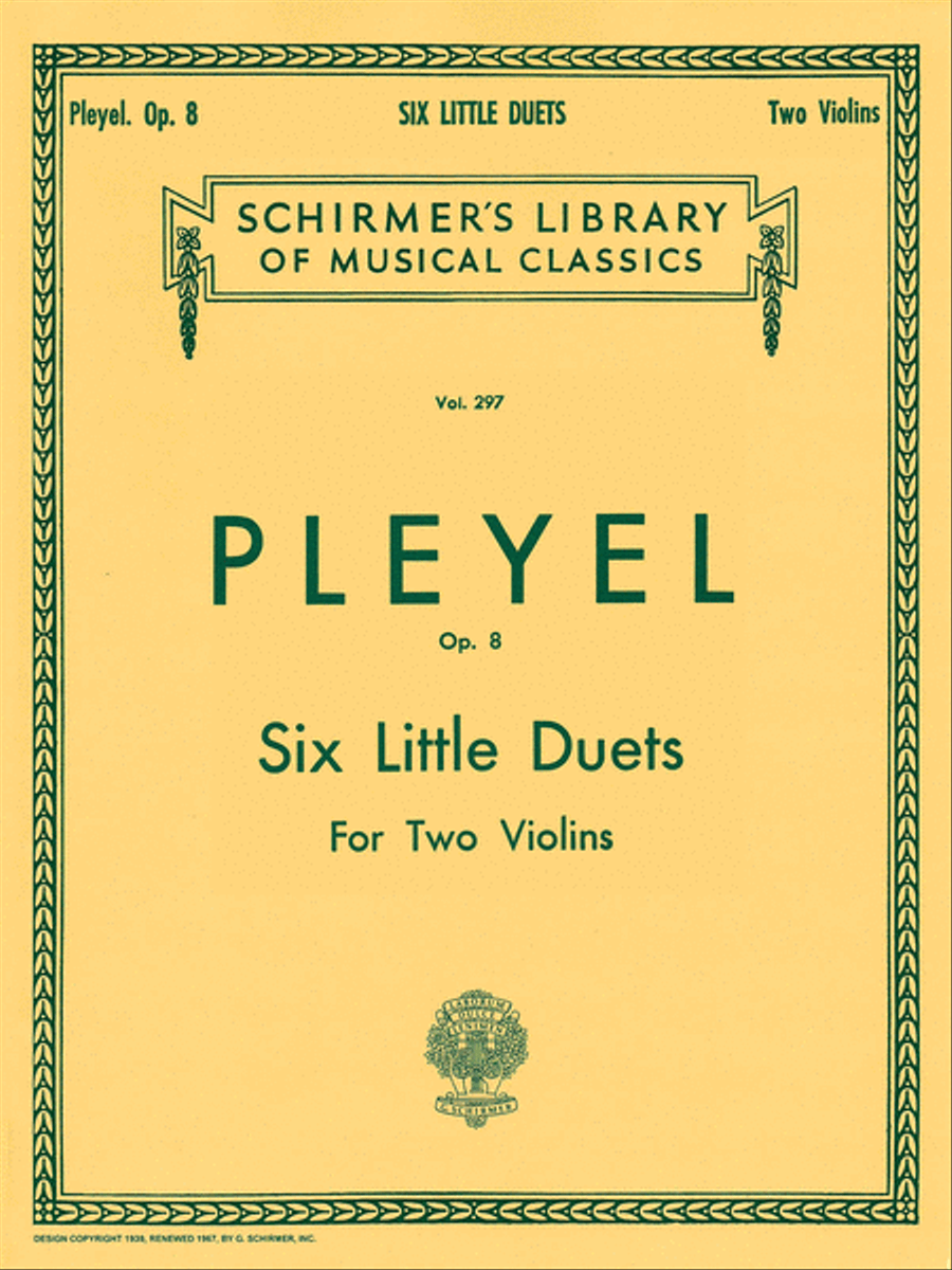 Six Little Duets, Op. 8 Six Little Duets, Op. 8 String Duet scores gallery preview page 1