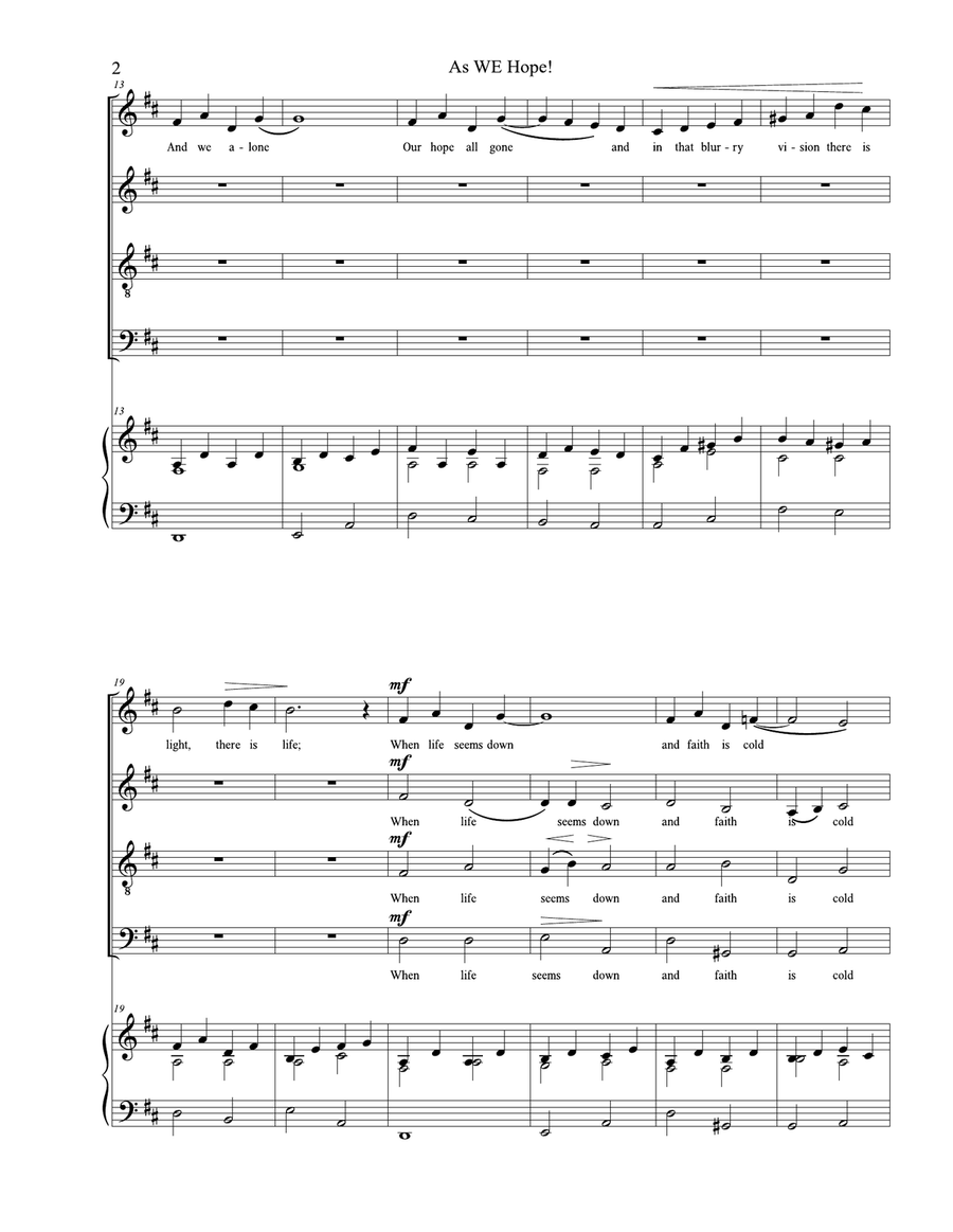 As We Hope 4-Part scores gallery preview page 3