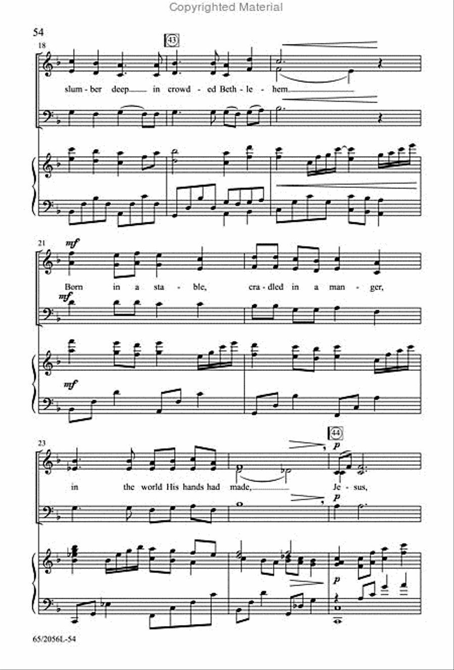 Bethlehem's Child Bethlehem's Child 3-Part scores gallery preview page 22