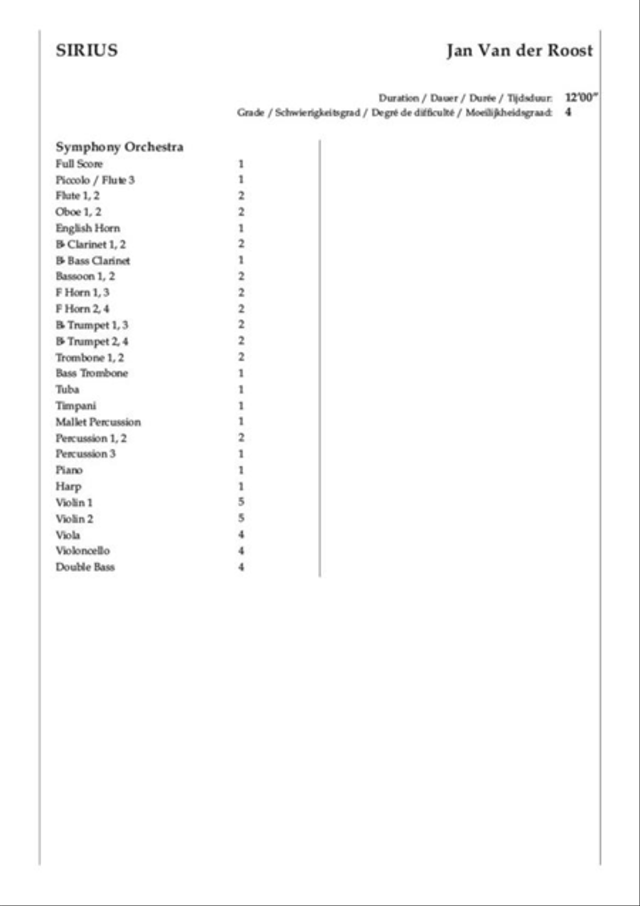Sirius Full Orchestra scores gallery preview page 2