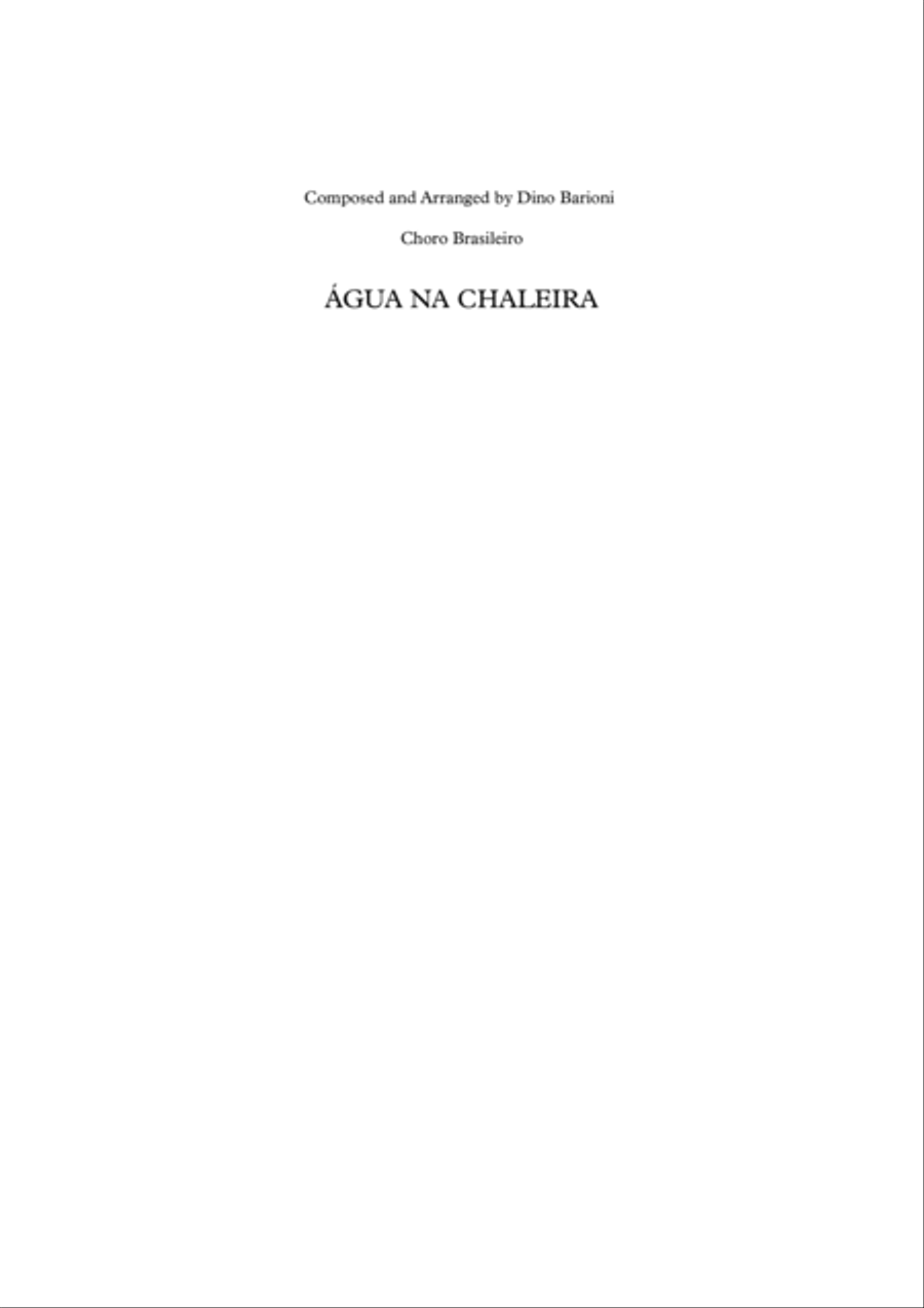 Agua na Chaleira orchestral choro Jazz Ensemble scores gallery preview page 1