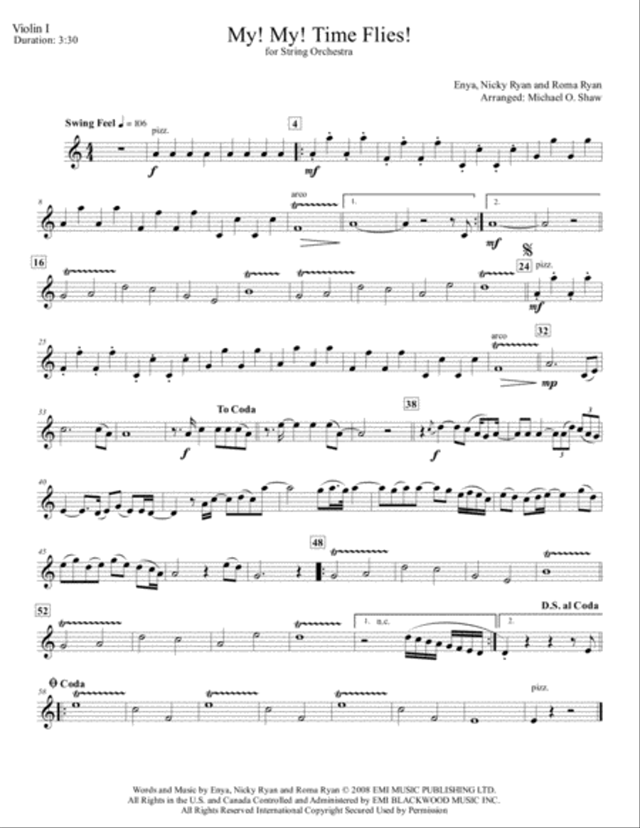 My! My! Time Flies! String Orchestra scores gallery preview page 5