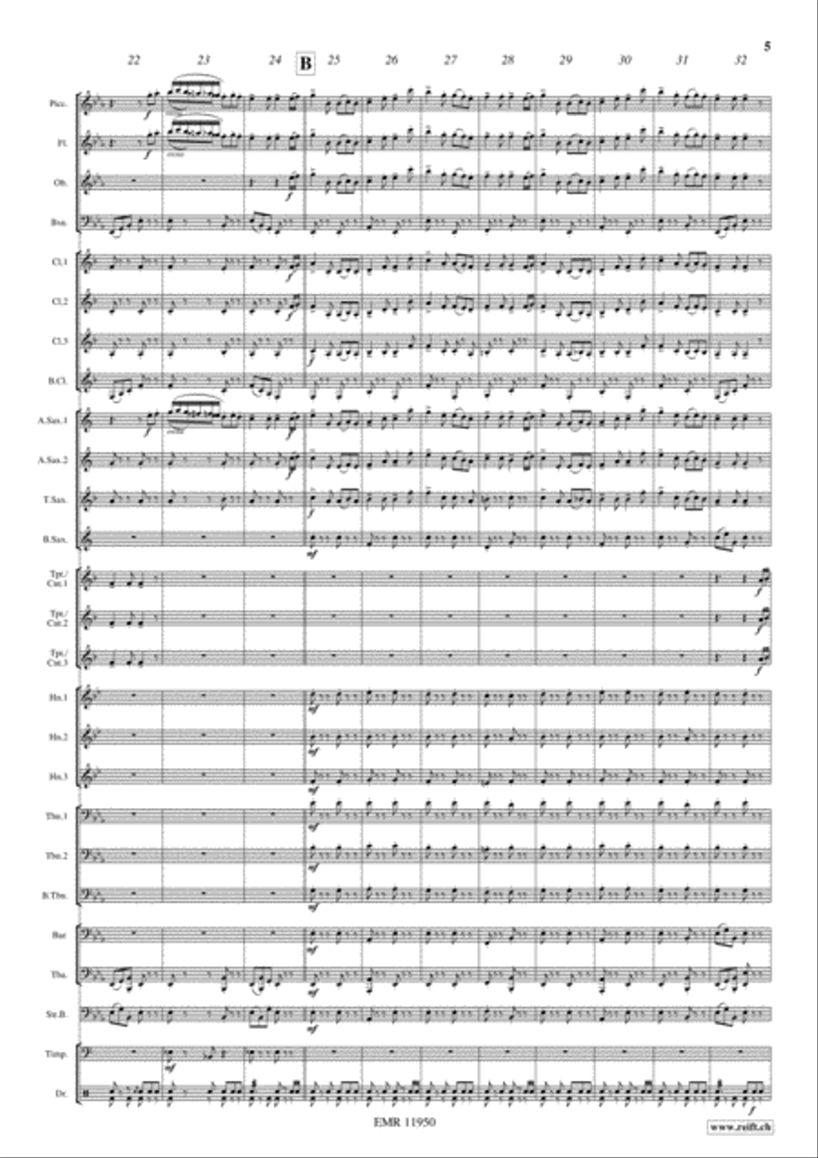 A Hundred Pipers A Hundred Pipers Concert Band scores gallery preview page 6