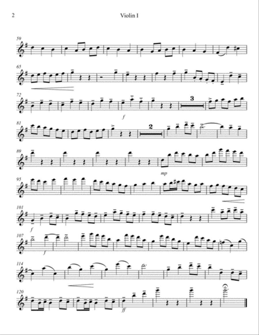 Let All Things Now Living – String Quartet String Quartet scores gallery preview page 5