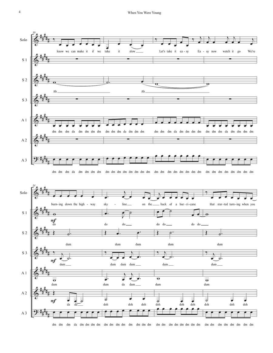 When You Were Young SA scores gallery preview page 4
