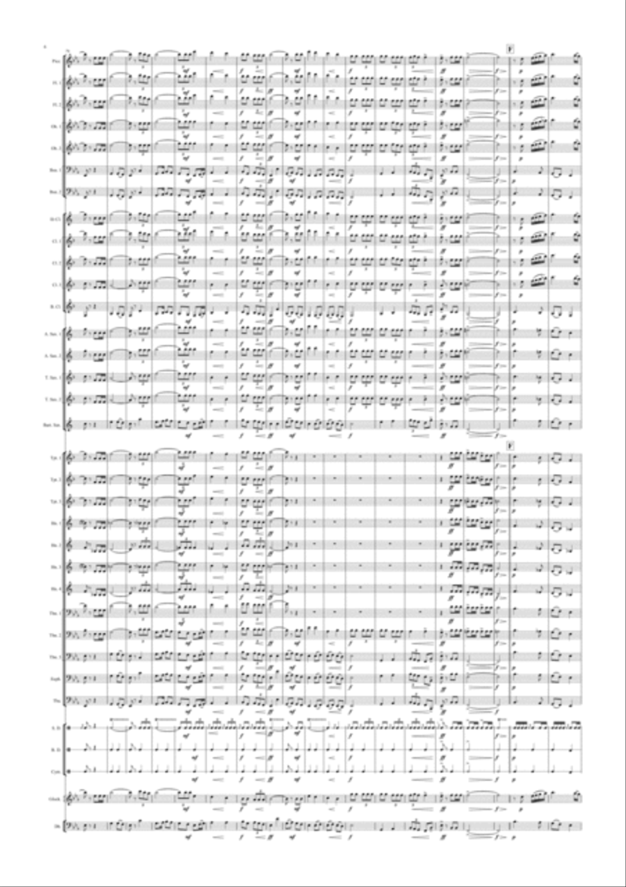 Concert March - The Royal Mile Marching Band scores gallery preview page 6