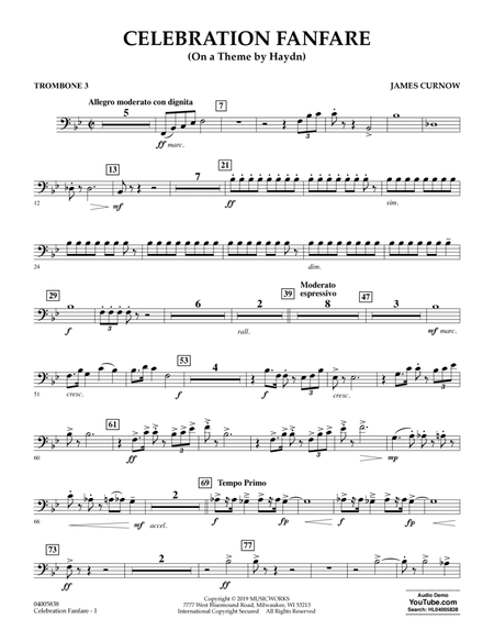Celebration Fanfare (On a Theme by Haydn) - Trombone 3