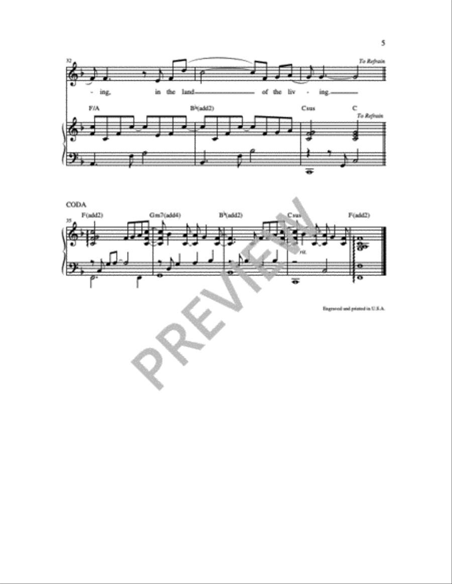 The Lord is My Light Unison Choir scores gallery preview page 4