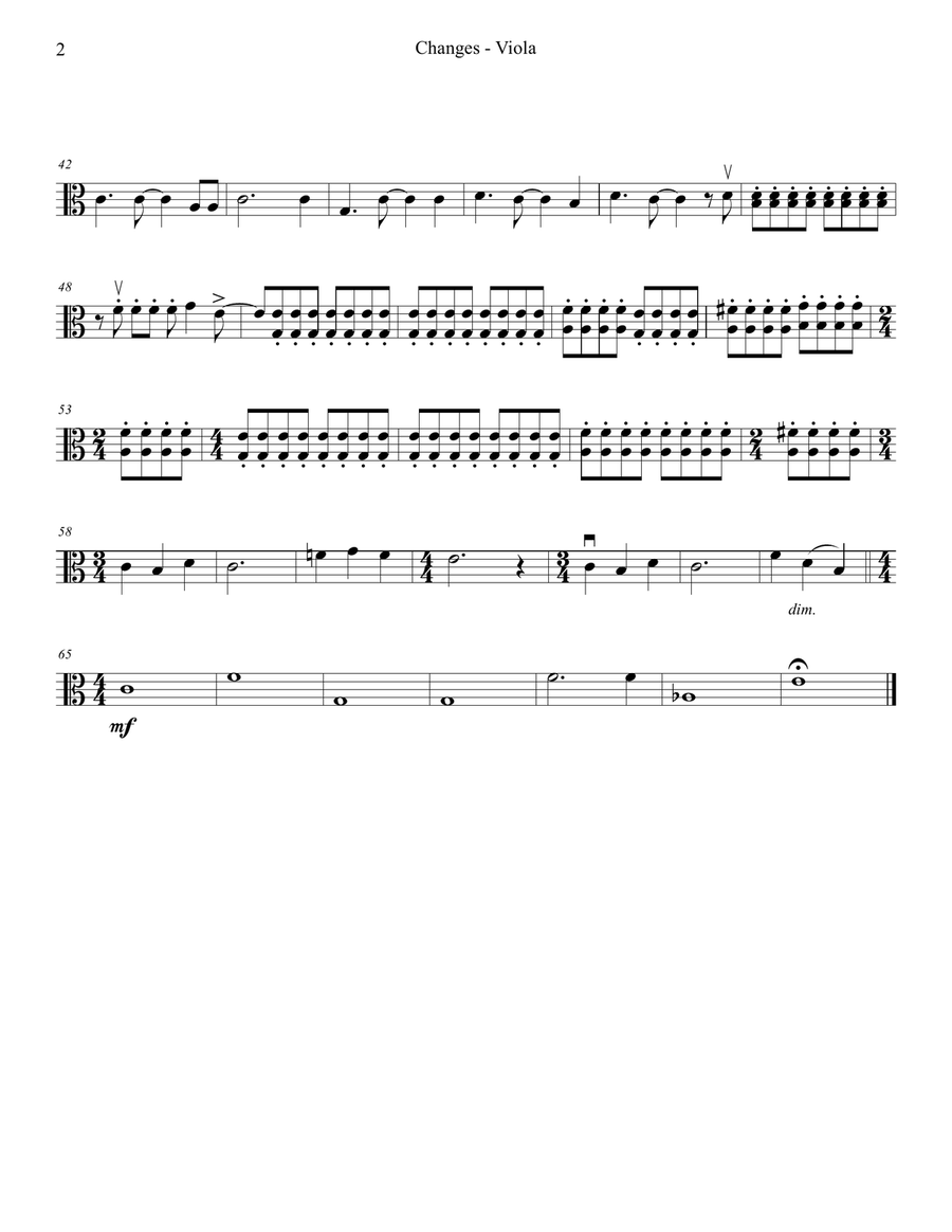 Changes String Quartet scores gallery preview page 6