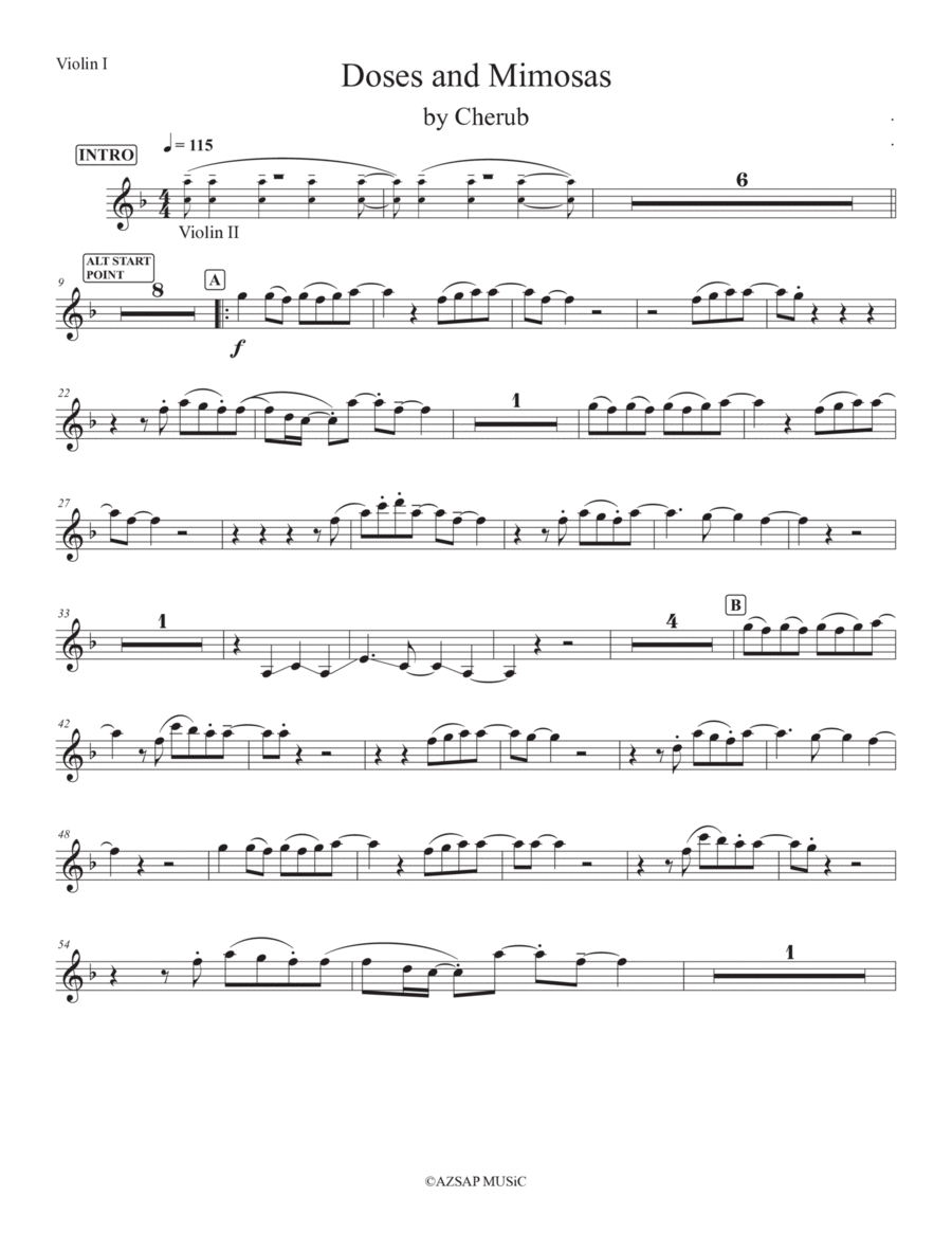 Doses & Mimosas String Trio scores gallery preview page 1