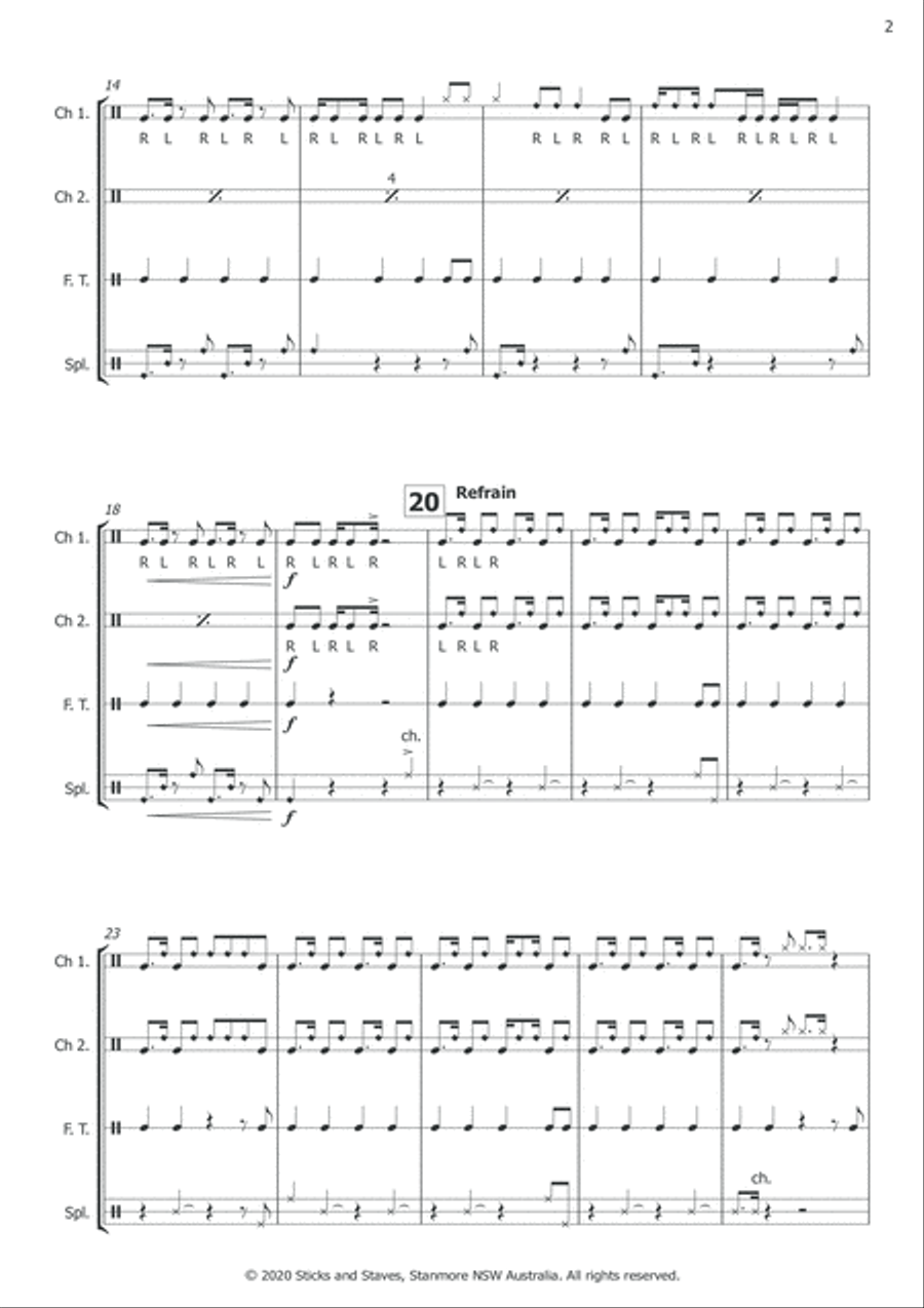 Splashed Out Percussion Ensemble scores gallery preview page 6