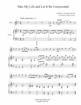Take My Life and Let It Be Consecrated (Oboe-Piano)