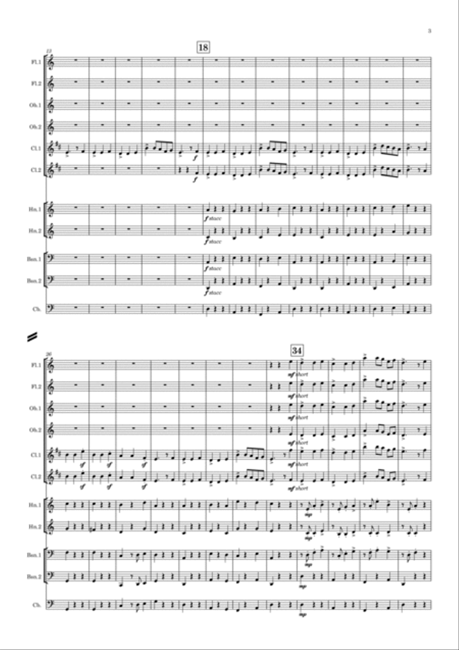 The Lost Lady Found Woodwind Quintet scores gallery preview page 4