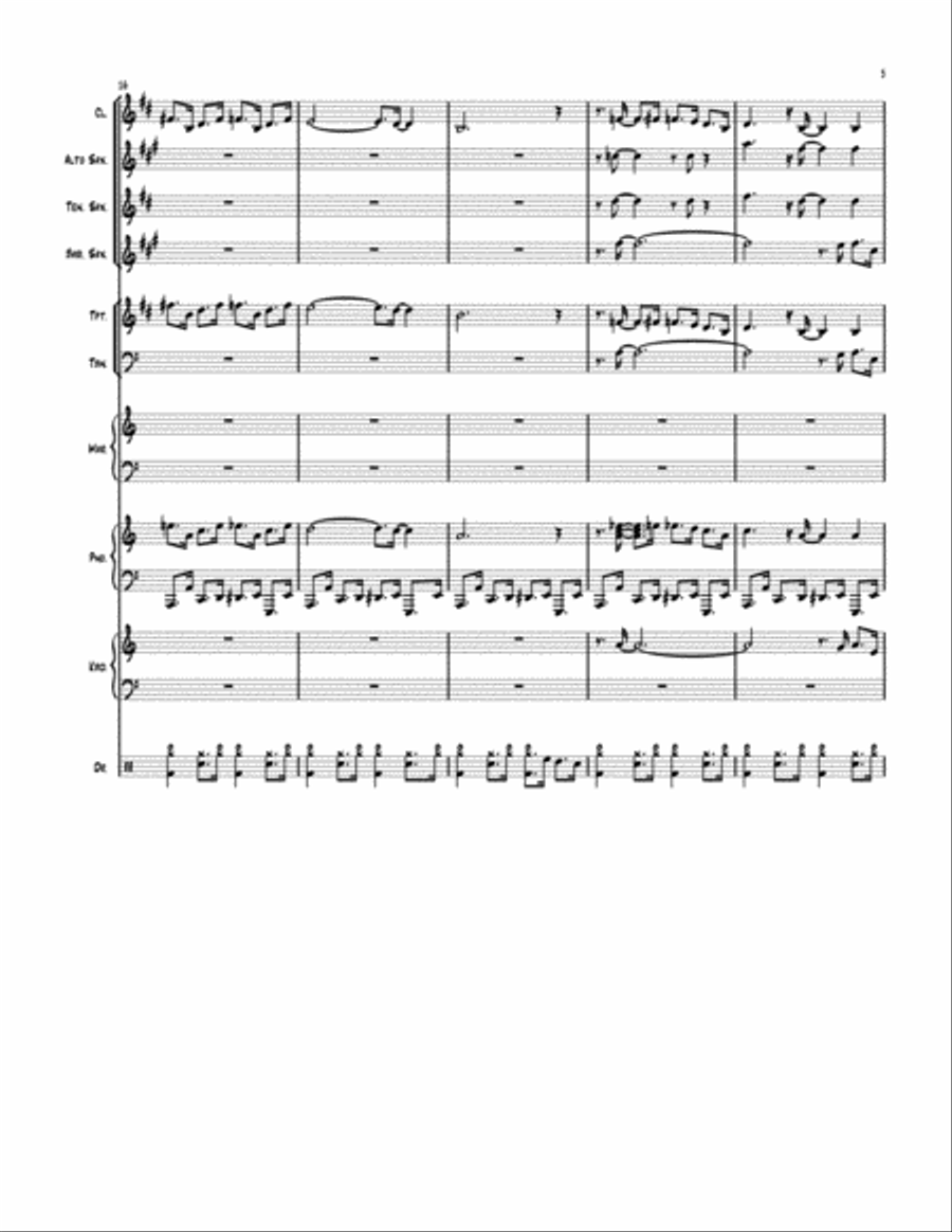 Electric Boogie Jazz Ensemble scores gallery preview page 5