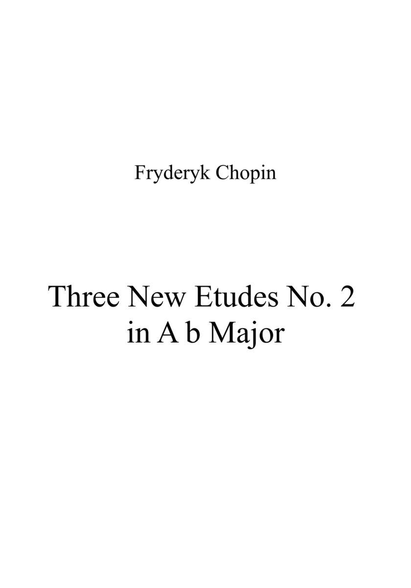 Three New Etudes No. 2 in A b Major