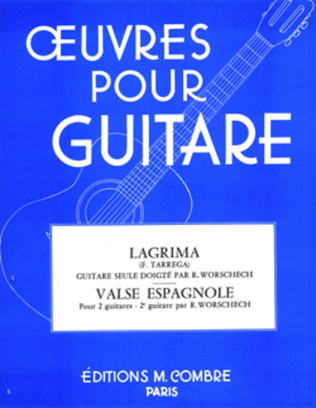Book cover for Lagrima - Valse espagnole