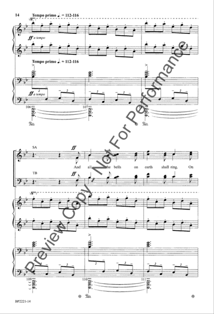 I Saw Three Ships - Hudson 4-Part scores gallery preview page 15