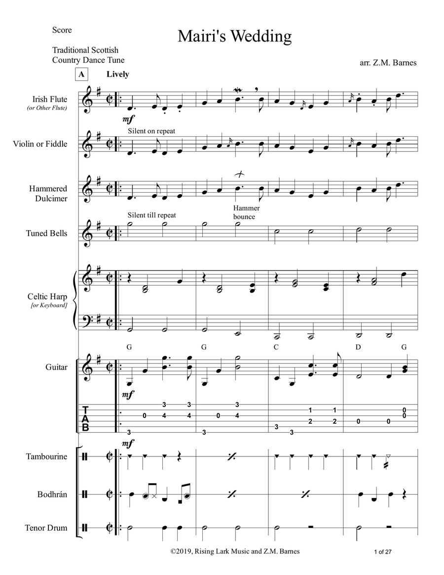 Mairi's Wedding Small Ensemble scores gallery preview page 4