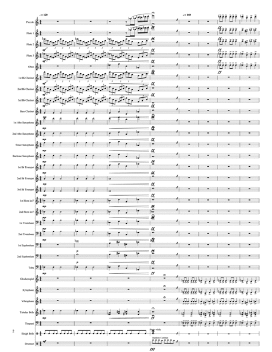When The Sleigh Ride Ends... (Variations on Jingle Bells) Concert Band scores gallery preview page 2