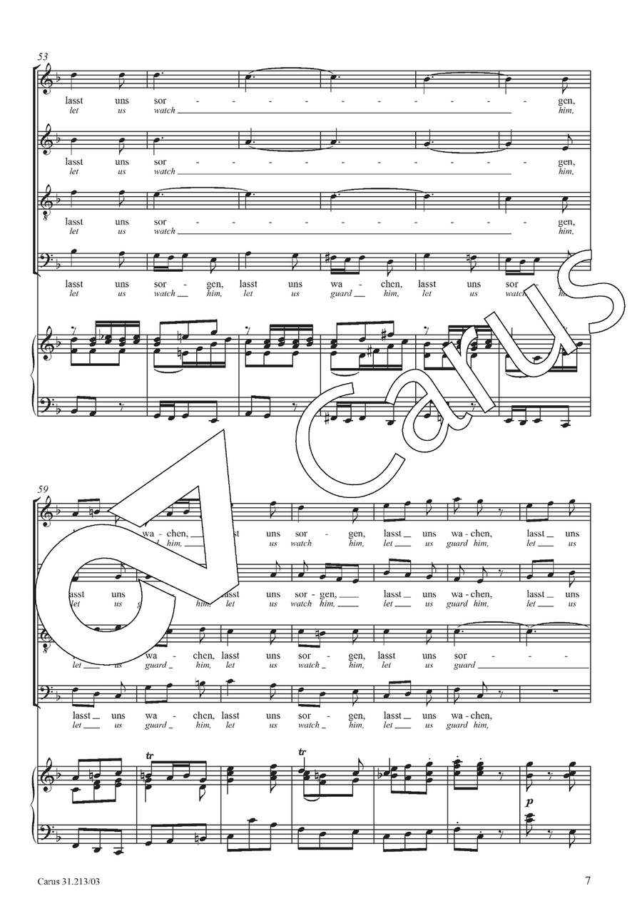 Let us watch him, let us guard him 4-Part scores gallery preview page 8