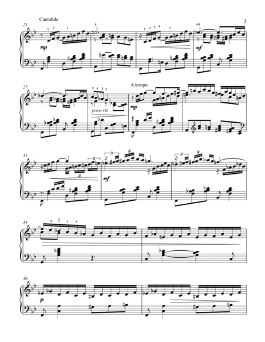 Ascending Minor Third - Wind and Sand Piano Solo scores gallery preview page 3