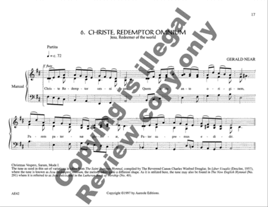 Chantworks, Set I Advent, Christmas, Epiphany Organ scores gallery preview page 9
