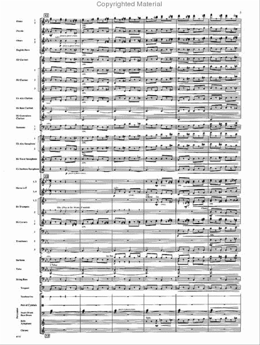 Funiculi, Funicula Concert Band scores gallery preview page 4