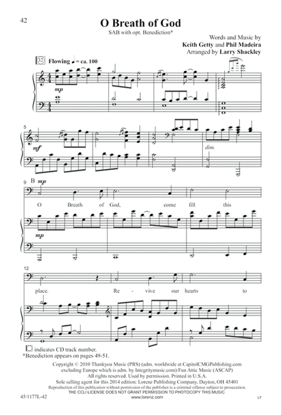 5 Getty Anthems for about 10 Singers 4-Part scores gallery preview page 43