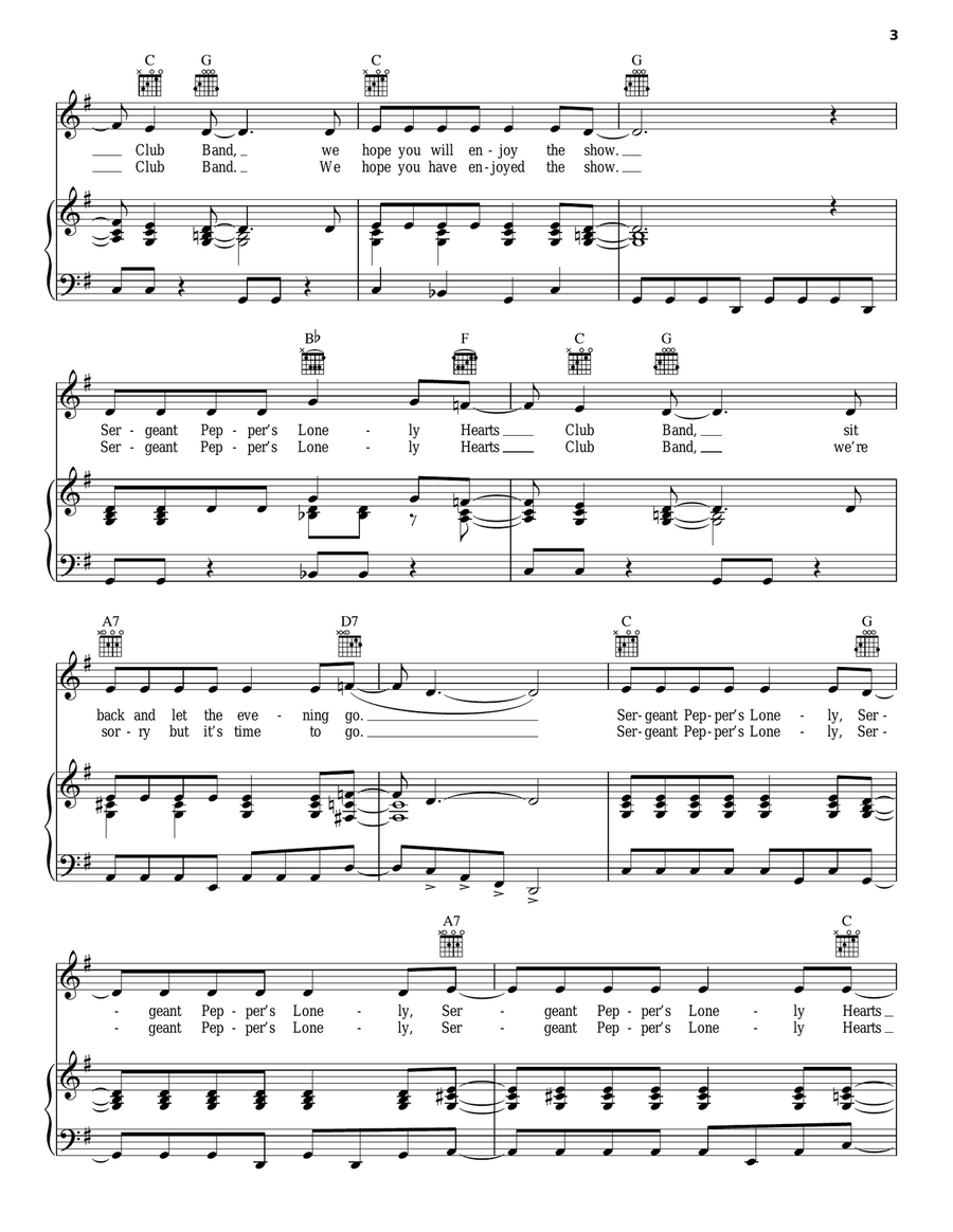 Sgt. Pepper's Lonely Hearts Club Band Acoustic Guitar scores gallery preview page 3