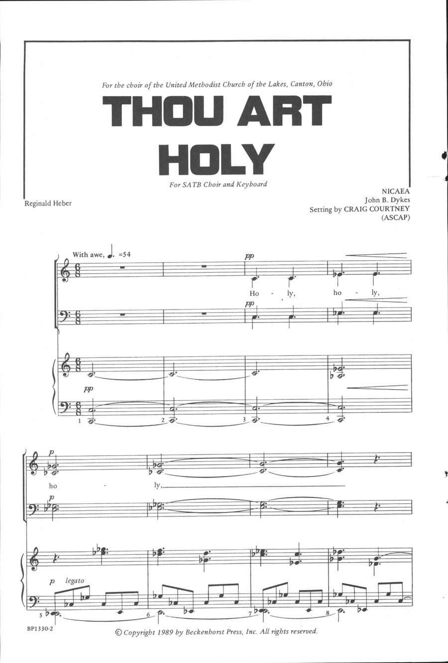 Thou Art Holy - SATB 4-Part scores gallery preview page 2