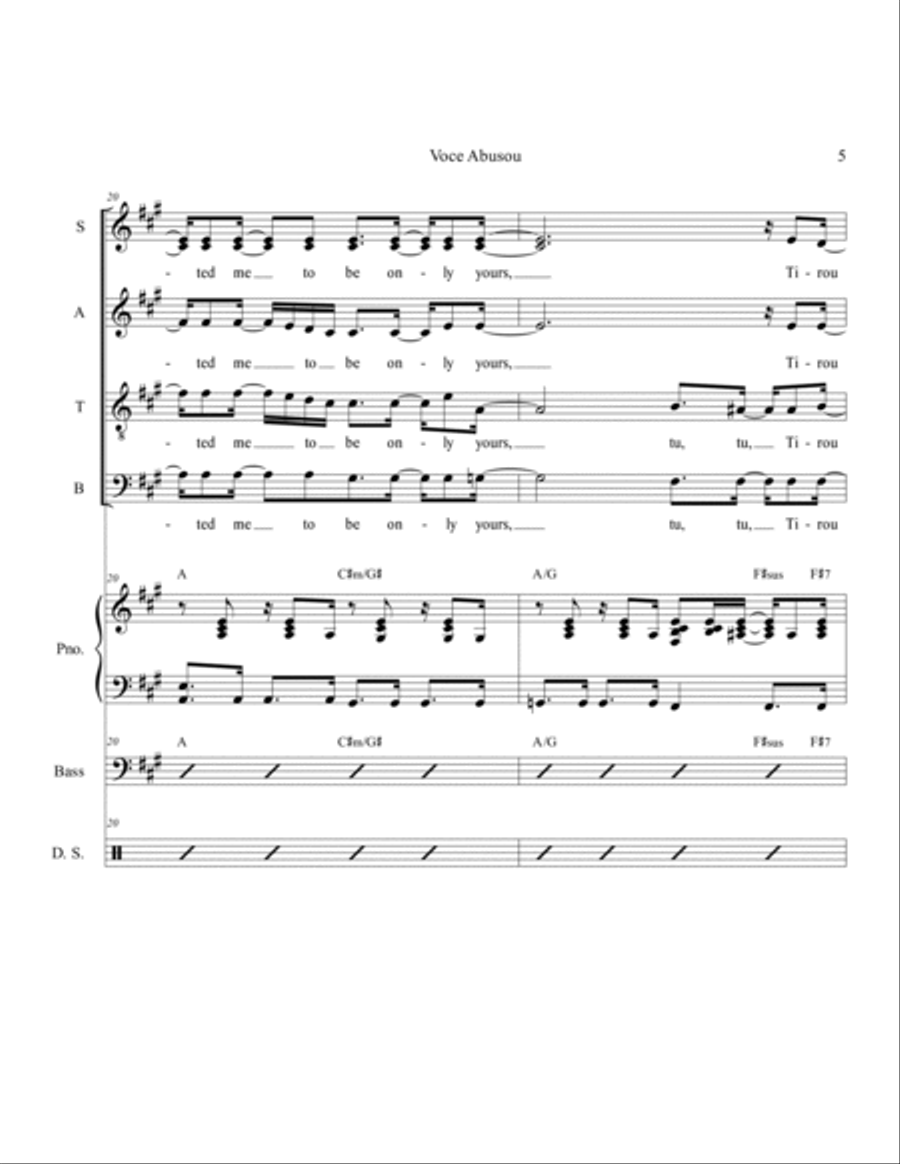 Voce Abusou Divisi scores gallery preview page 5